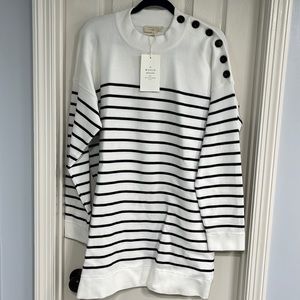 NWT Gabrielle Dress | Navy Ecru | FR XL